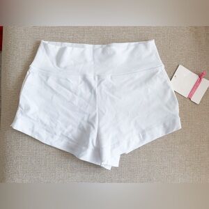 NEW Athleta girl Right Moves 2” shorts white 12 years